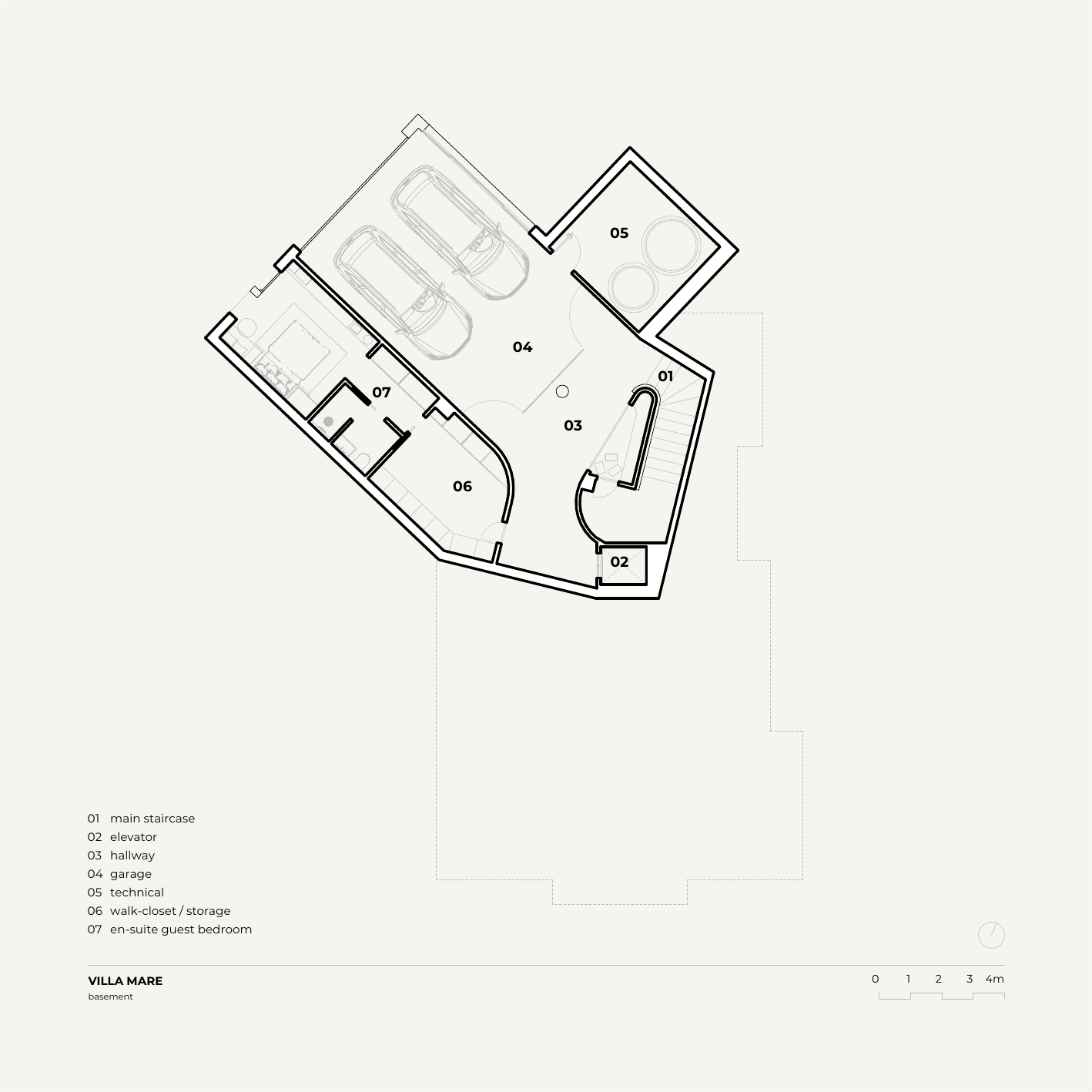 La Colline Basement floorplan