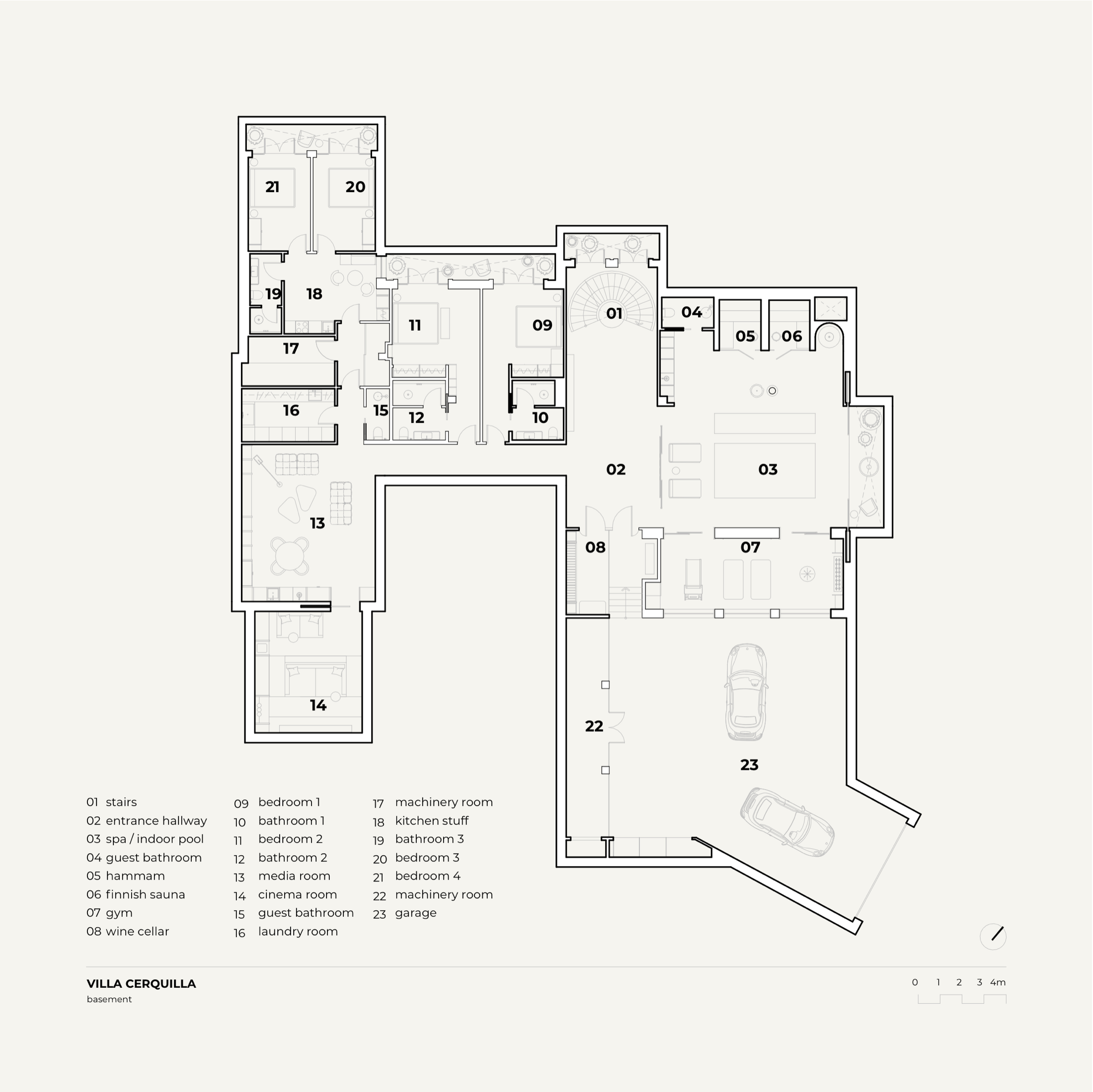 Villa Eleonore Basement floorplan