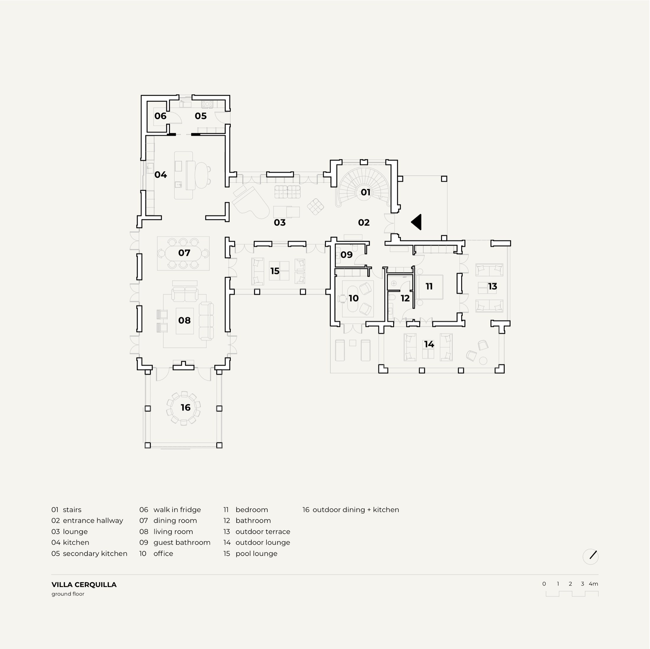 Villa Eleonore Ground floor floorplan