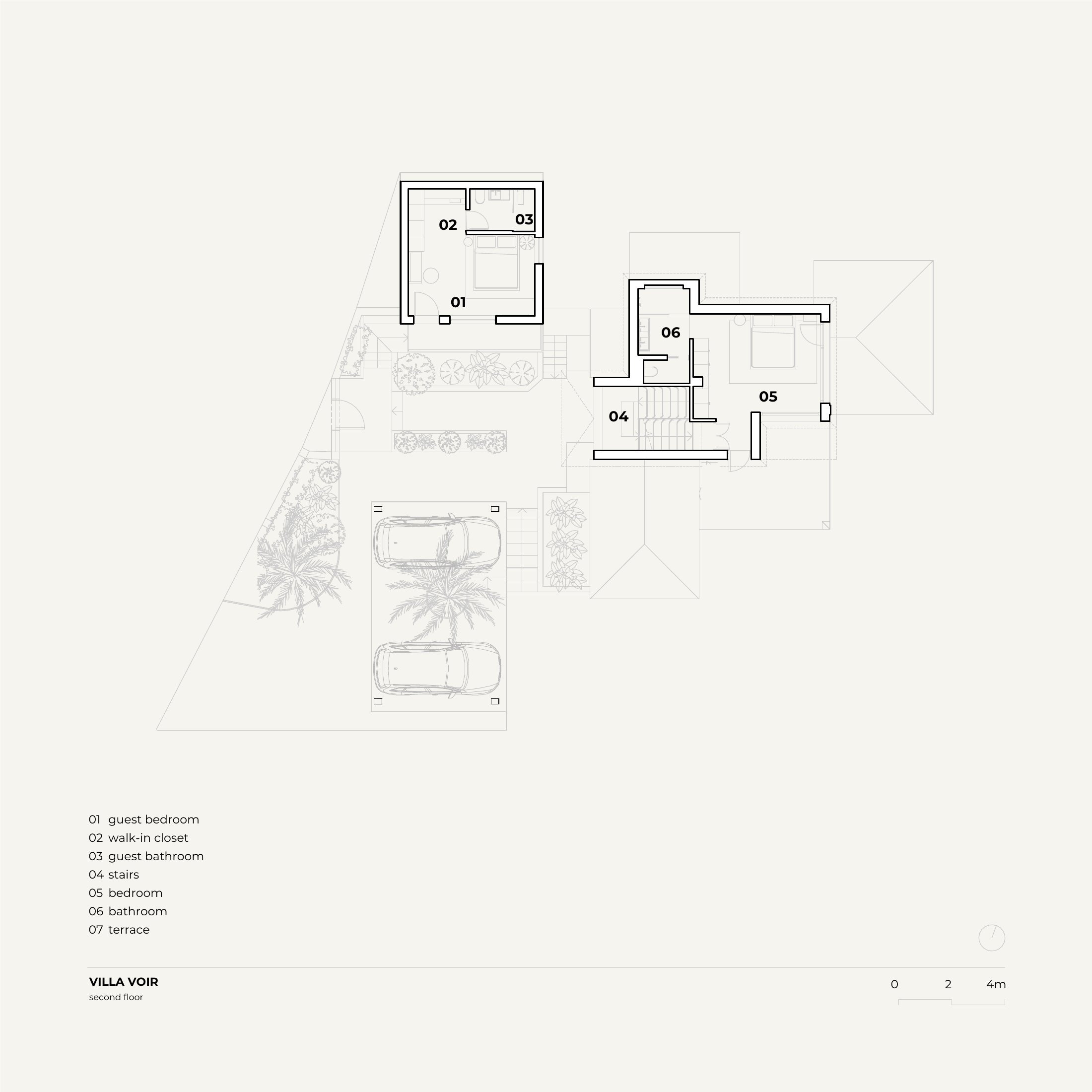 Villa Voir First floor floorplan